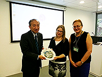 From left: Prof. Hau Kit-tai, Pro-Vice-Chancellor, Prof. Julie Sanders, Vice Provost of the University of Nottingham Ningbo China and Ms. Louise Jones, University Librarian